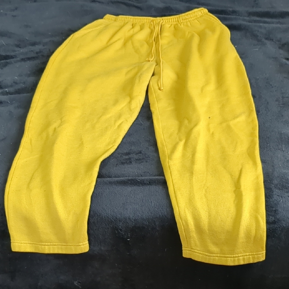 Vibrant Yellow Joggers with Elastic Waistband